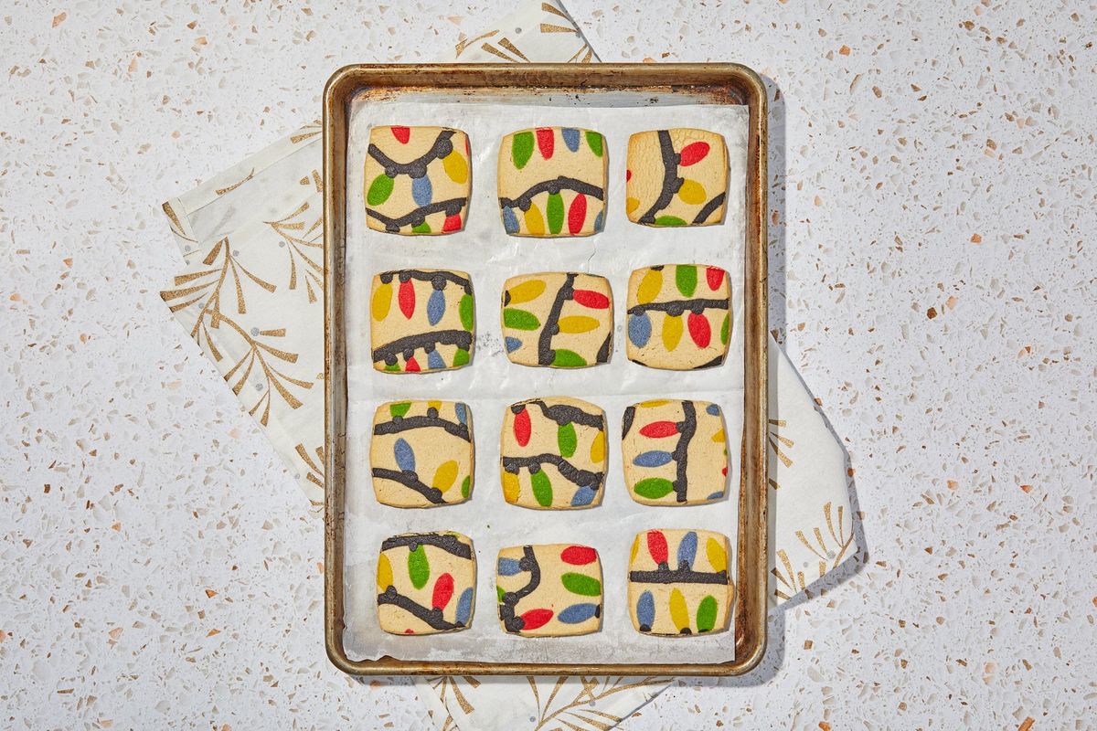 Refrigerate the cookies on the sheet pan before baking.  (Tom McCorkle/For The Washington Post)