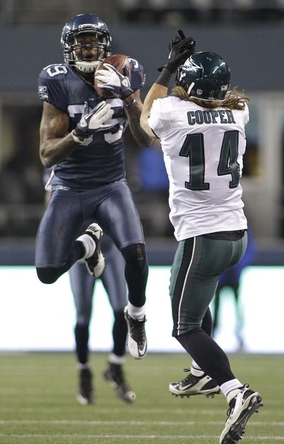 The Seahawks cut cornerback Brandon Browner, shown here in a 2011 game against the Eagles, after he struggled to move up the depth chart. (Associated Press)
