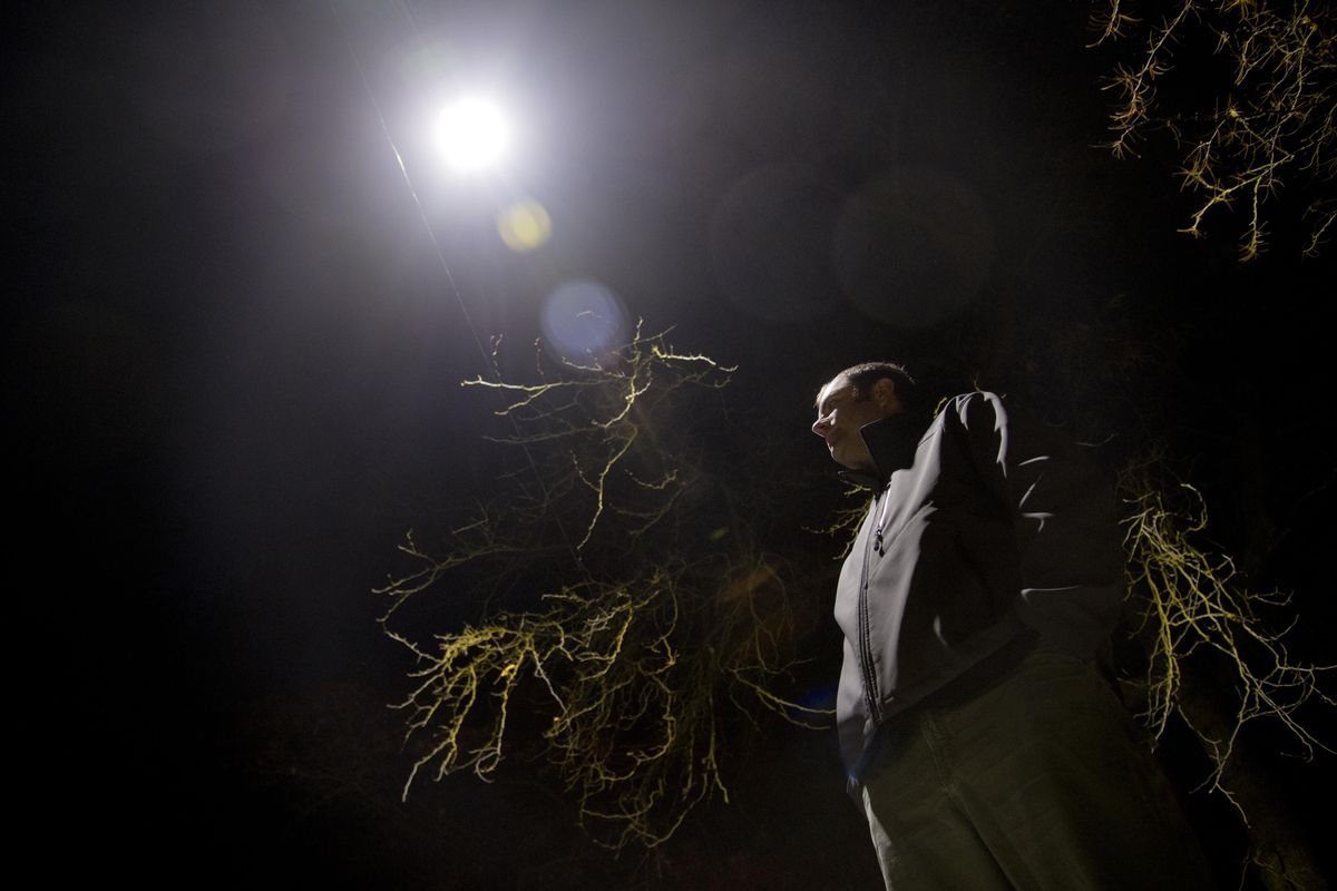 Spokane residents struggled with the glare from new LED street lights, and now the city of Moscow, Idaho, is experiencing some of the same issues. (Jesse Tinsley / The Spokesman-Review)