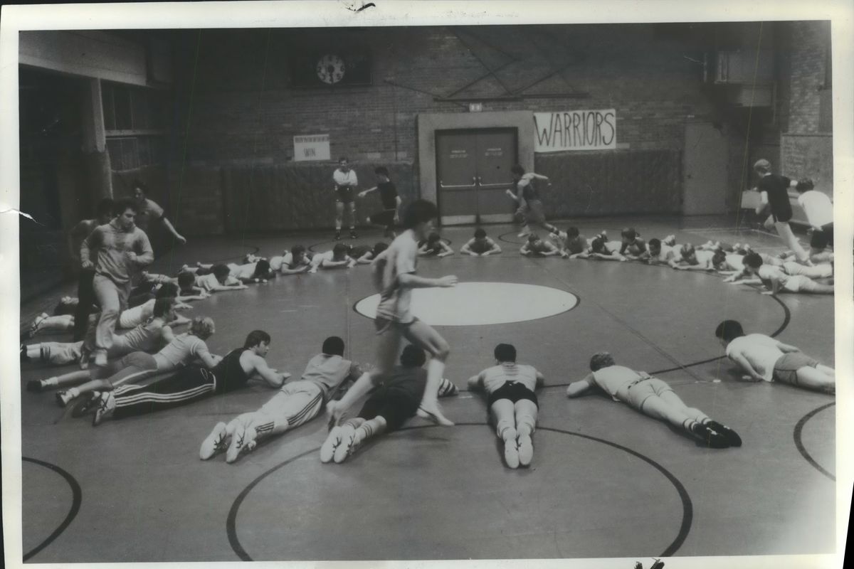 Filming of "Vision Quest," at Rogers High School in Spokane, Washington. (Spokesman-Review archives)