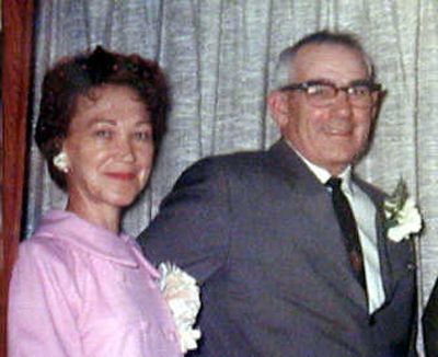 
Shirley and Al Olin enjoy the reception line at their daughter, Shanon's, wedding in 1967.
 (Family photos / The Spokesman-Review)