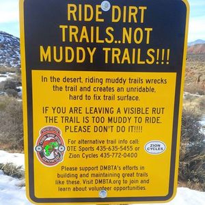 Mountain biking on soft, wet trails land leave dangerous conditions for riders who follow when the surface hardens. (Courtesy)