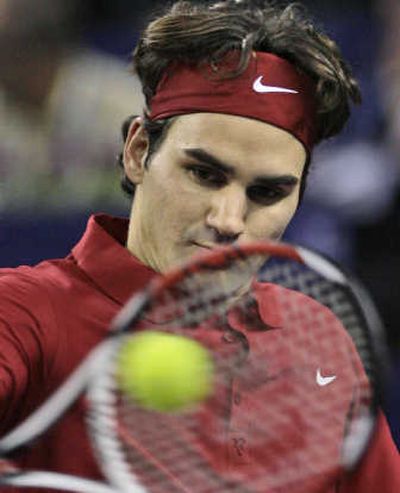 
Switzerland's Roger Federer defeated Rafael Nadal Saturday.Associated Press
 (Associated Press / The Spokesman-Review)