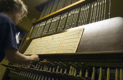 
Dr. Andrea McCrady has been playing the carillon at St. John's Cathedral for the past 16 years. 
 (The Spokesman-Review)