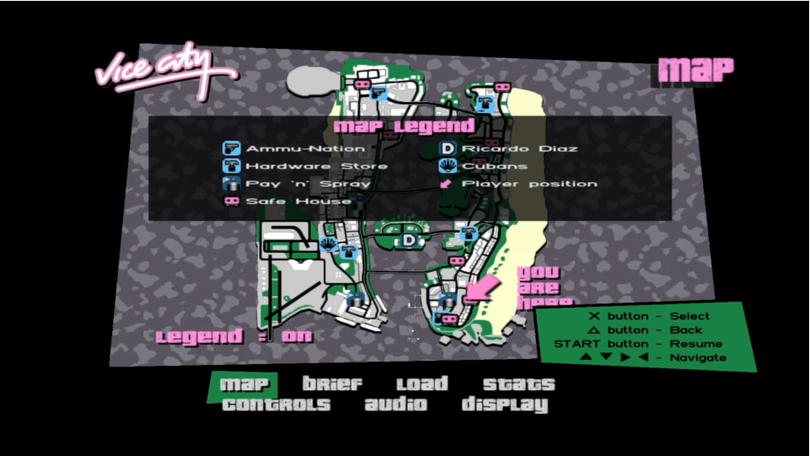 grand theft auto vice city stories map