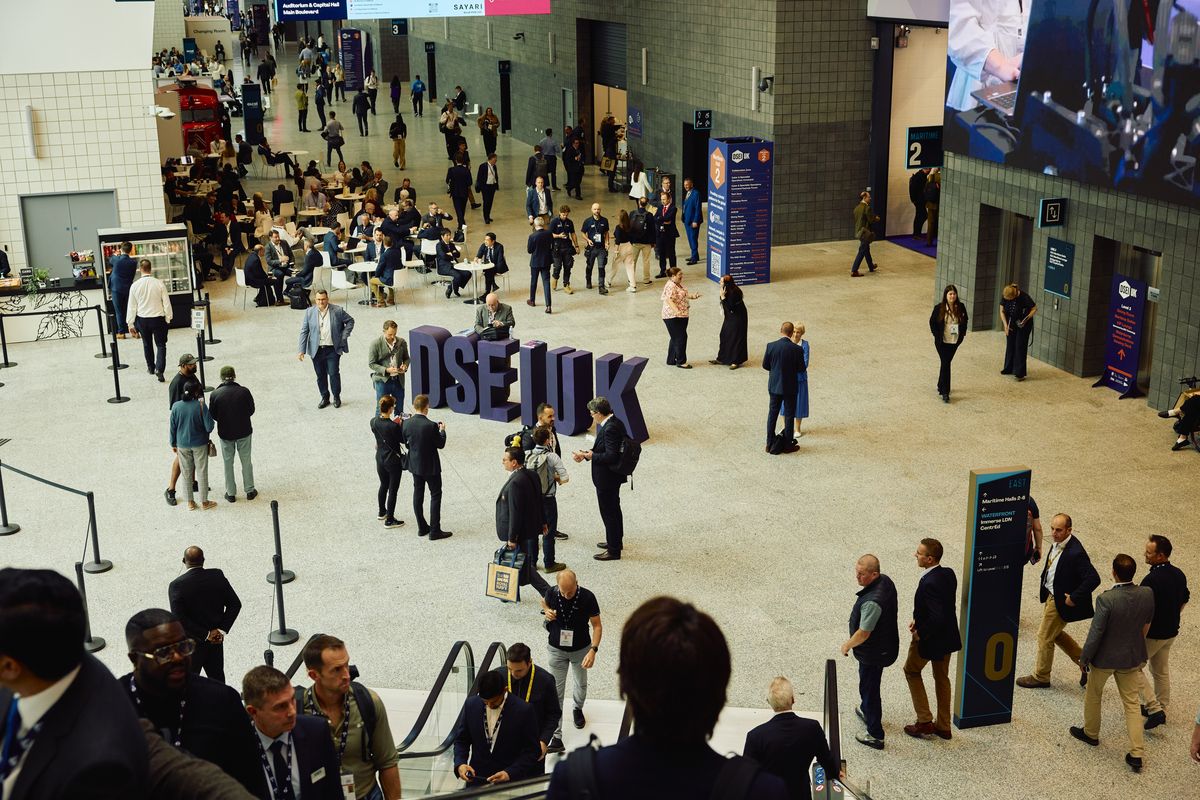 The DSEI UK 2025 defense show in London, Sept. 2025. Russia’s war on Ukraine changed the course of a generation of start-ups and investors that have applied a new business model to Europe’s military buildup. (Emli Bendixen/The New York Times)