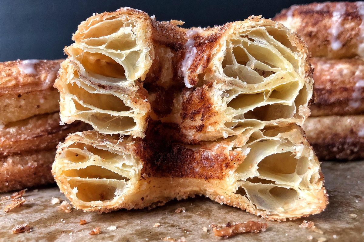 This cronut recipe is a nod to National Doughnut Day, which falls on the first Friday of June. (Audrey Alfaro / For The Spokesman-Review)