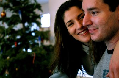 Carrie Kralicek smiles at her husband, Coeur d’Alene police Officer Michael Kralicek, in this December 2005 photo.  (File / The Spokesman-Review)