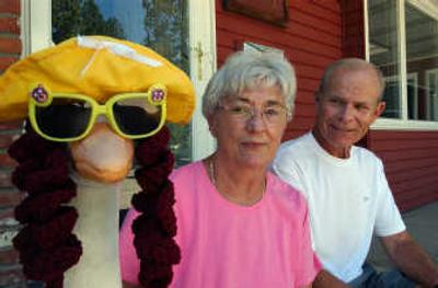
Newcomers Sheila and Rufus Hoefer dress their ceramic goose for the seasons. Page 6.
 (The Spokesman-Review)