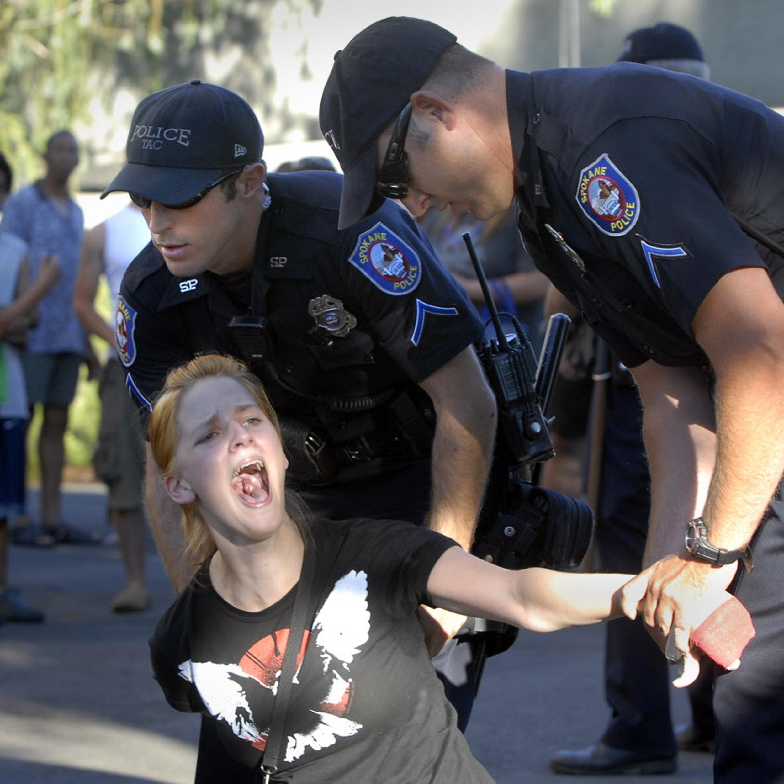 Seventeen arrested in park