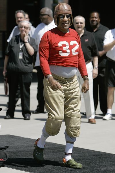 Comedian Bill Cosby played football at Temple in the early 1960s.  (Associated Press)