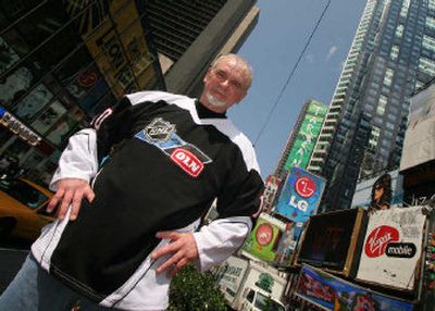 
Meet Stanley Cup, the human one, who's been hired to promote Outdoor Life Network's National Hockey League coverage.
 (Associated Press / The Spokesman-Review)