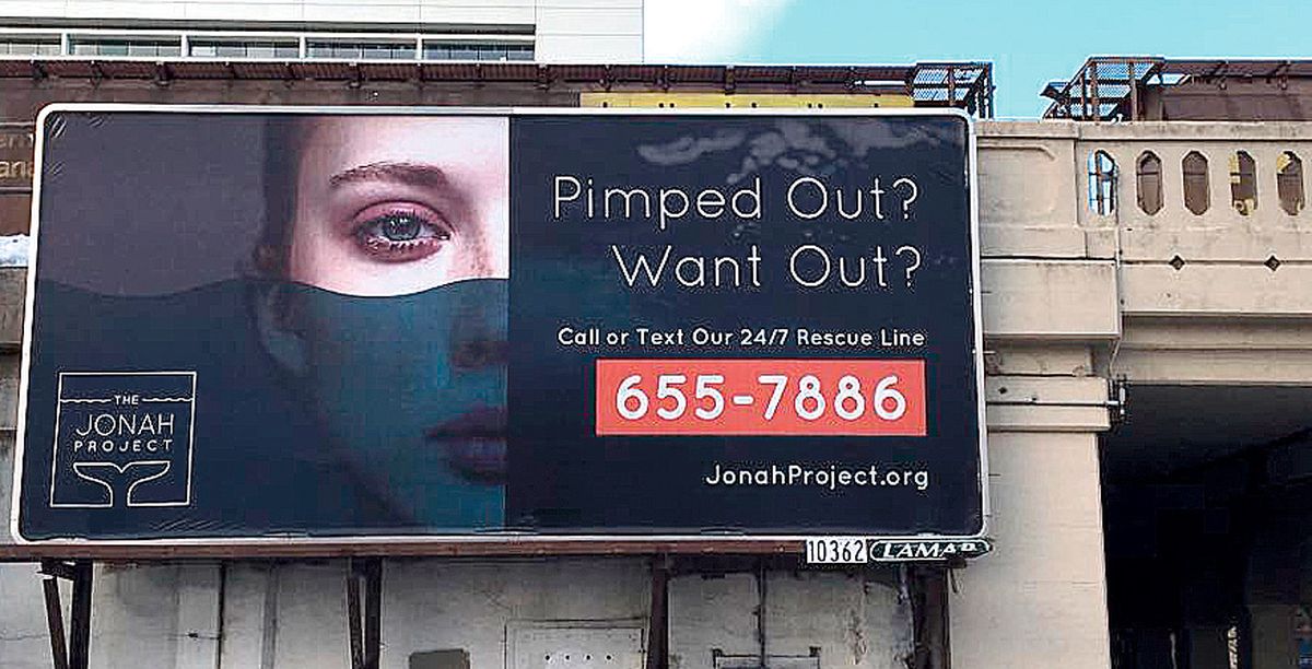 One of the billboards for The Jonah Project rotates throughout Spokane.  (Courtesy The Jonah Project)