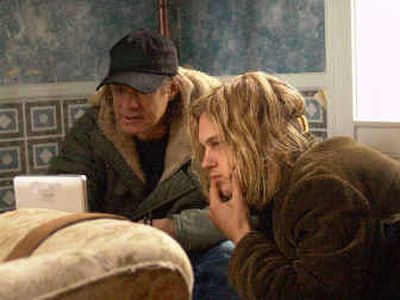 
Director Gus Van Sant, left, works with actor Michael Pitt during the making of the HBO Films/Fine Line Features movie 