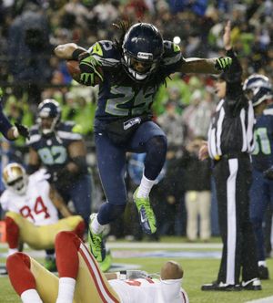 Seattle Seahawks cornerback Richard Sherman won his appeal of his drug suspension and will play the remainder of the season. (Associated Press)