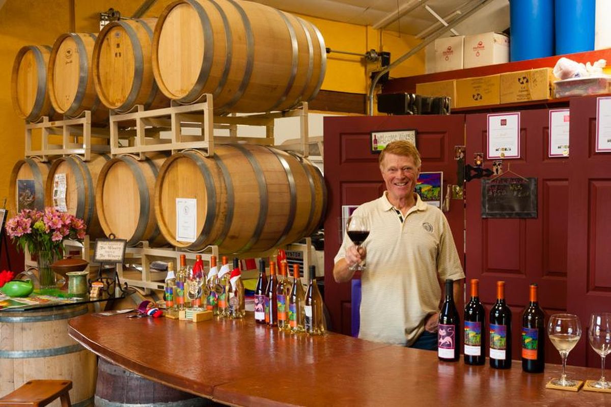 Allen Mathews is the winemaker and owner behind award-winning Malaga Springs Winery in the Wenatchee Valley community of Malaga, Washington. (Richard Duval)