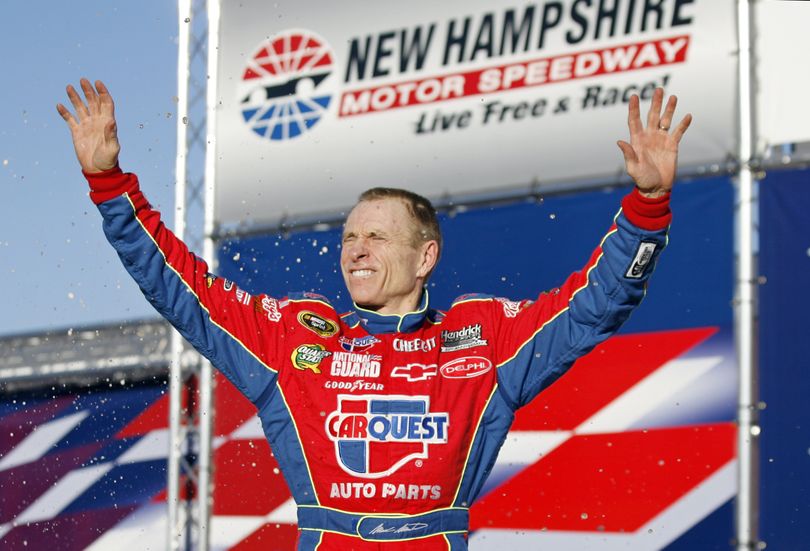 Mark Martin won his series-best fifth race of the season and extended his points lead to 35. (Associated Press / The Spokesman-Review)