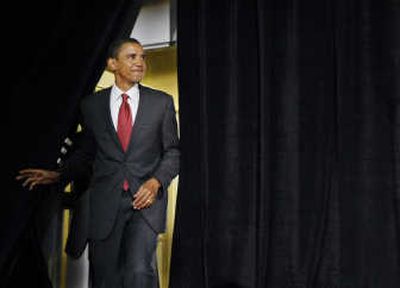 
Sen. Barack Obama, D-Ill., arrives to deliver remarks on tax relief for the poor and middle class Tuesday  in Washington. Associated Press
 (Associated Press / The Spokesman-Review)