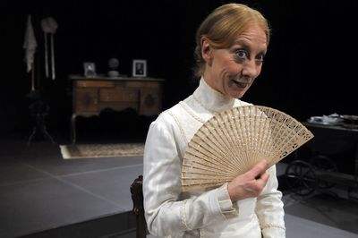 The Spokesman-Review Ellen Crawford portrays Emily Dickinson in the Interplayers production of “The Belle of Amherst.” (Christopher Anderson / The Spokesman-Review)