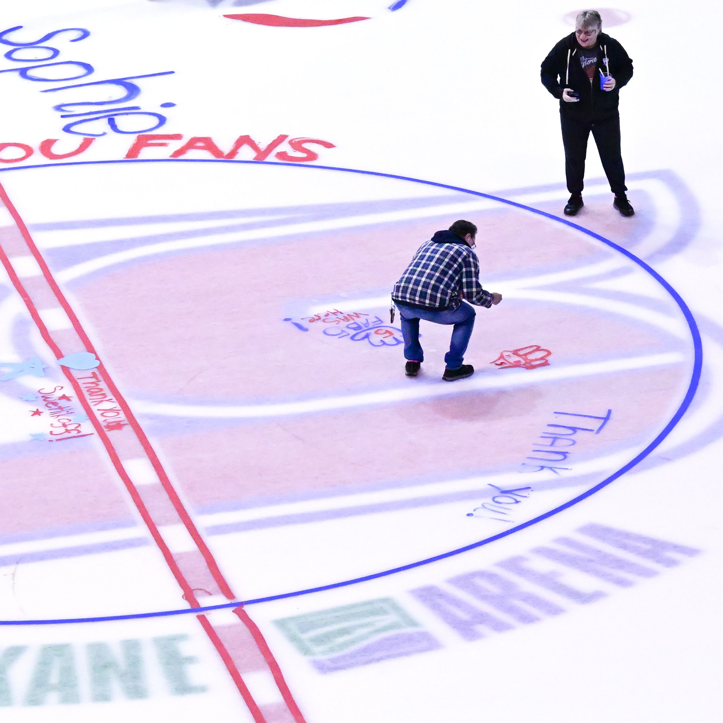 The best of the Colorado Avalanche season end Paint-the-Ice event