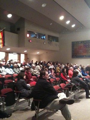 There was close to 100 people at the Violence Prevention Summit at City Hall on Feb. 8, 2011. Featured speakers were Mayor Mary Verner, Sheriff Ozzie Knezovich and Police Chief Anne Kirkpatrick (Pia Hallenberg)