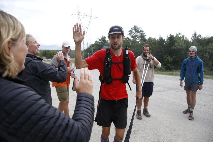 Joe McConaughy set a speed record for the fastest unassisted time for hiking the Appalachian Trail on Aug. 31, 2017. (From Facebook)