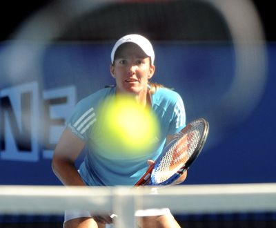 Justine Henin is in just her second tournament after a 20-month retirement.  (Associated Press)