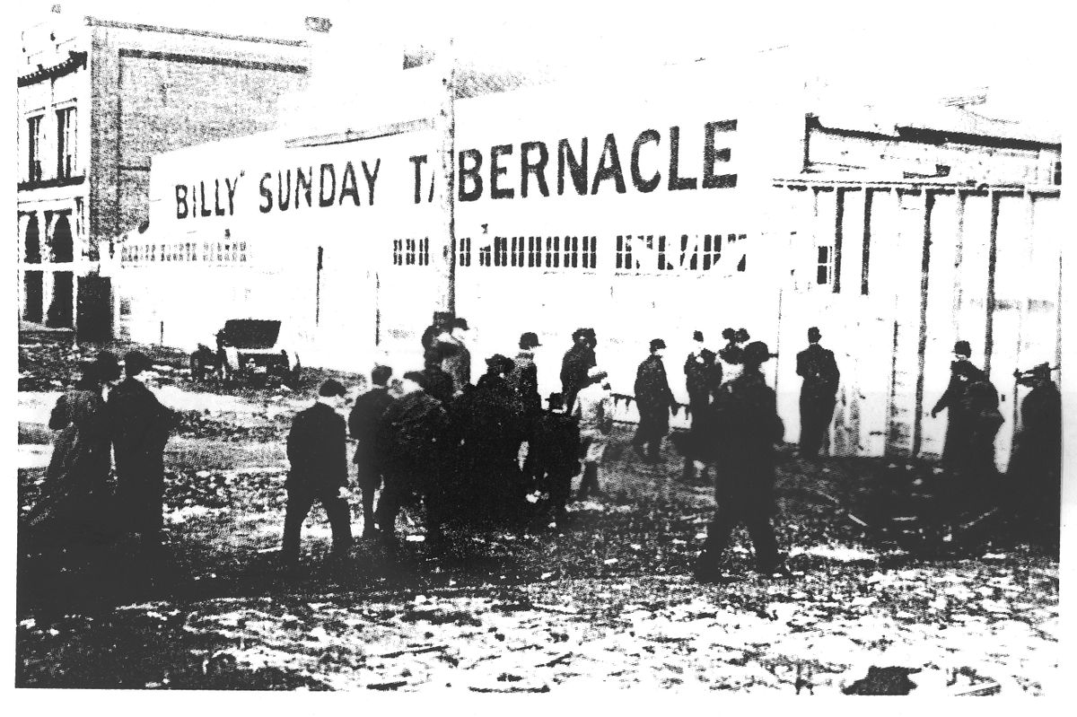 People from all walks of life attended the Billy Sunday revival. Published in the S-R Jan. 24, 1909 (Published in the S-R Jan. 24, 1909 / The Spokesman-Review)