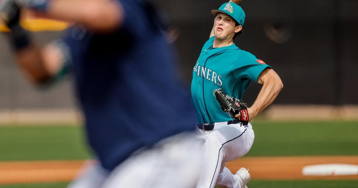 Mariners pitcher Ryan Sloan has front office grinning after live BP session