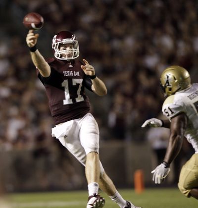 Texas A&M QB Ryan Tannehill had six TD passes in win over Baylor on Saturday.