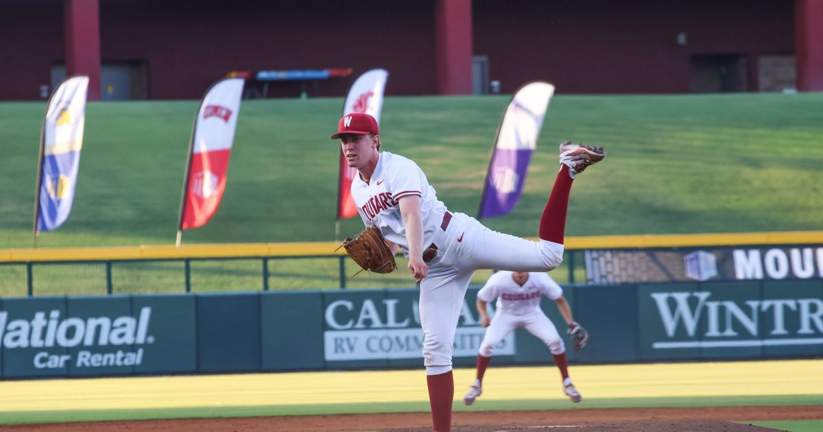 Washington State rides dominant outing from ace Nick Lewis, beats Air Force in Mountain West tournament opener