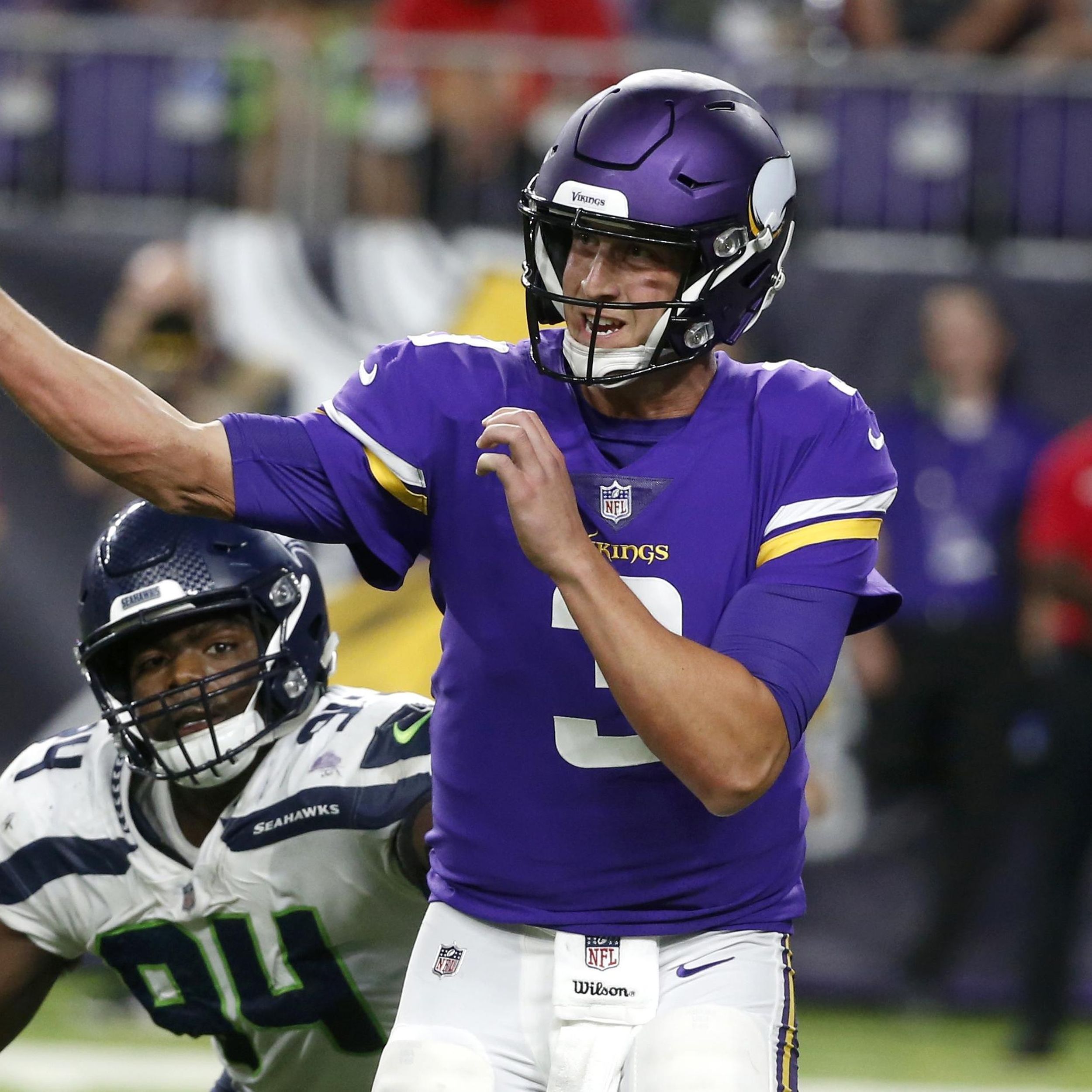 With Cousins early and Sloter late, Vikings top Seahawks