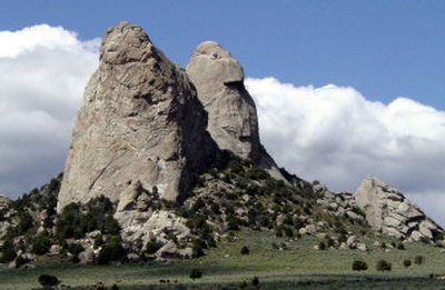 
 Climbing enthusiasts hope to overturn the National Park Service's ban on scaling the Twin Sisters granite formation in Southern Idaho.
 (Associated Press photos / The Spokesman-Review)