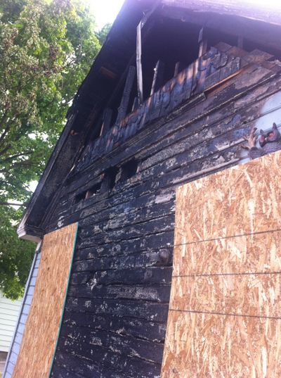 A fire at 4918 N. Nelson St. in Spokane caused an estimated $25,000 damage. (Jonathan Brunt)