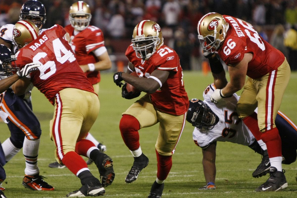 Frank Gore has led the San Francisco 49ers in rushing every year since being drafted in 2005. (Associated Press)