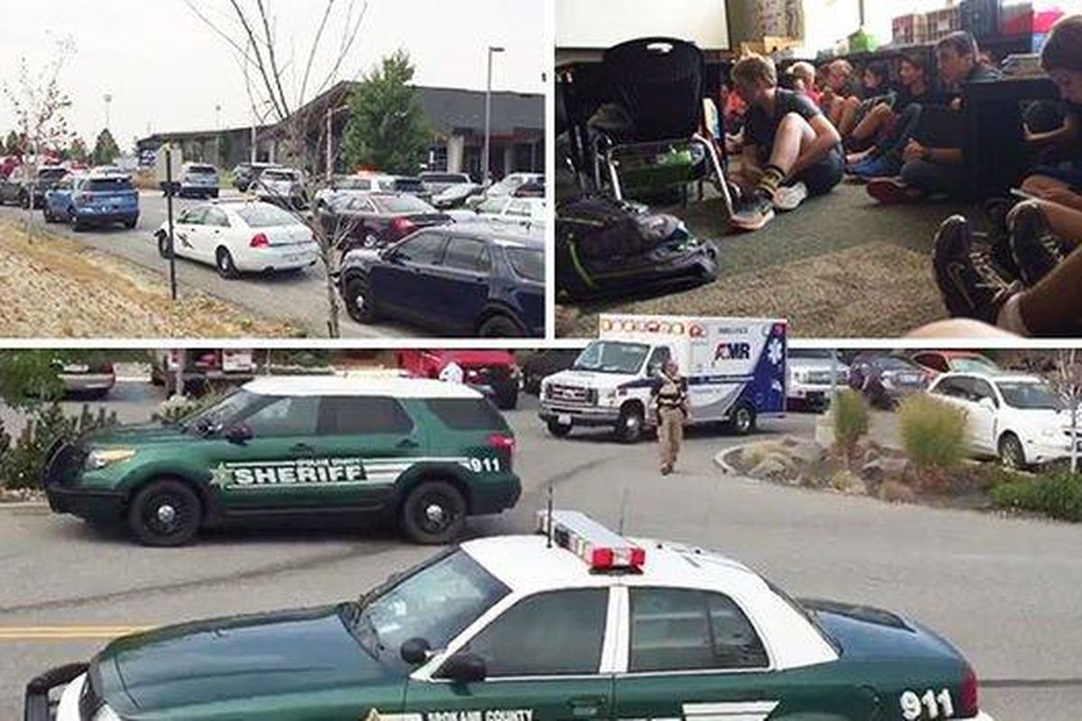 Images from social media reportedly taken in and around Freeman High School near Rockford, south of Spokane, following reported shooting.