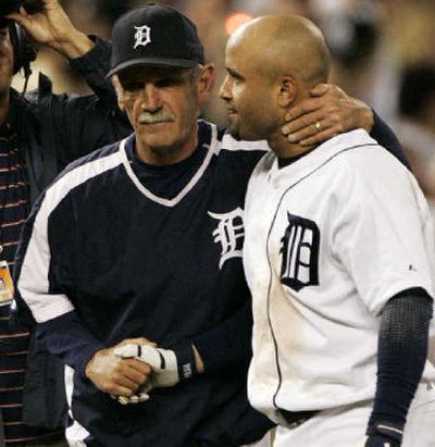 
Detroit, with manager Jim Leyland, left, and Placido Polanco, is the talk of baseball.
 (Associated Press / The Spokesman-Review)