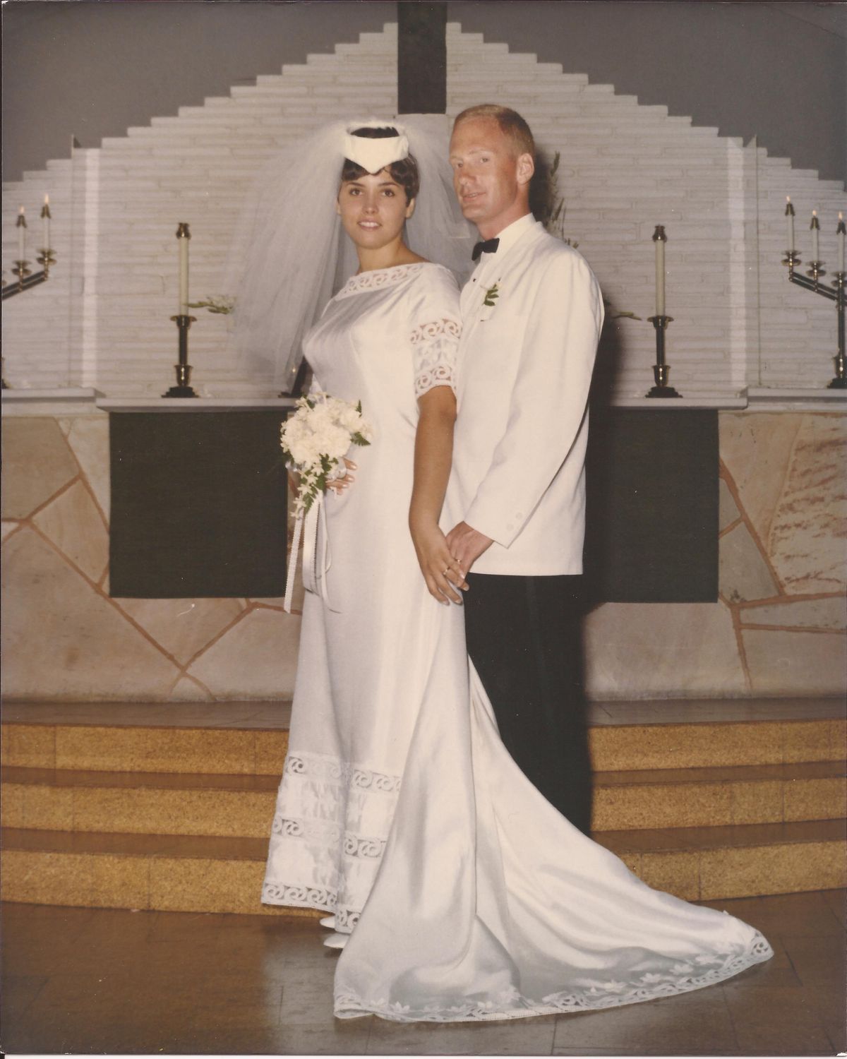 The Pettits are pictured  50 years ago on their wedding day in Miami. (Stefanie Pettit / The Spokesman-Review)