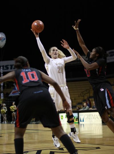 Senior post Jessica Graham, center, is averaging 6.1 points and 4.2 rebounds per game for Idaho this season.