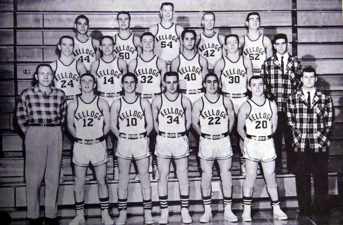 The 1959 State AAA championship Kellogg basketball team.Courtesy of the team (Courtesy of the team / The Spokesman-Review)