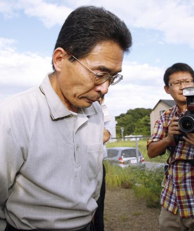 Masayuki Ito, father of kidnapped Japanese aid worker Kazuya Ito, reacts  to photographers on Wednesday.  (Associated Press / The Spokesman-Review)