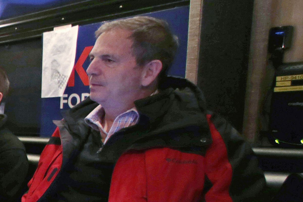 In this Jan. 20, 2016 photo, John Weaver is shown on a campaign bus in Bow, N.H. The Lincoln Project was launched in November 2019 as a super PAC that allowed its leaders to raise and spend unlimited sums of money. In June 2020, members of the organization’s leadership were informed in writing and in subsequent phone calls of at least 10 specific allegations of harassment against co-founder John Weaver, including two involving Lincoln Project employees, according to multiple people with direct knowledge of the situation. (Charles Krupa)