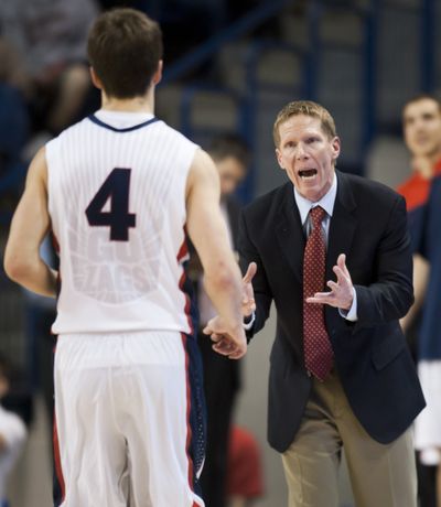 GU coach Mark Few says WCC tourney is up for grabs. (Colin Mulvany)