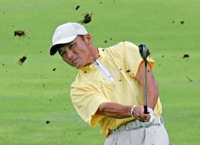 
Shigeki Maruyama rallies with a big round 8-under on Friday to head the leaderboard of the Sony Open in Honolulu. 
 (Associated Press / The Spokesman-Review)