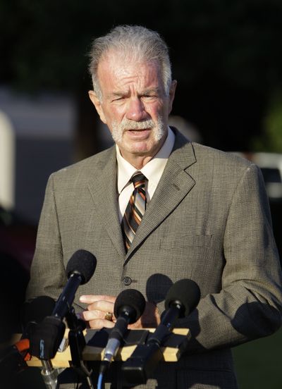 Pastor Terry Jones of the Dove World Outreach Center talks to reporters  in Gainesville, Fla., on Wednesday.  (Associated Press)