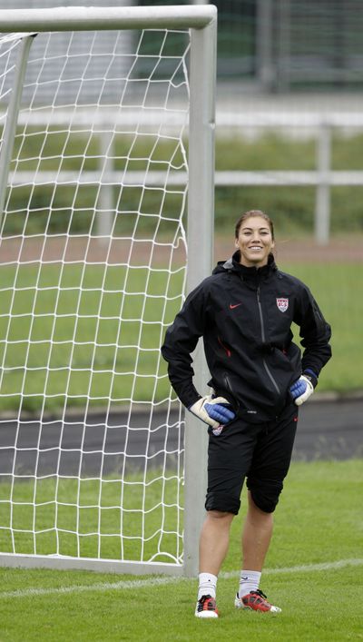 Goalkeeper Hope Solo saved the United States against Marta (Associated Press)