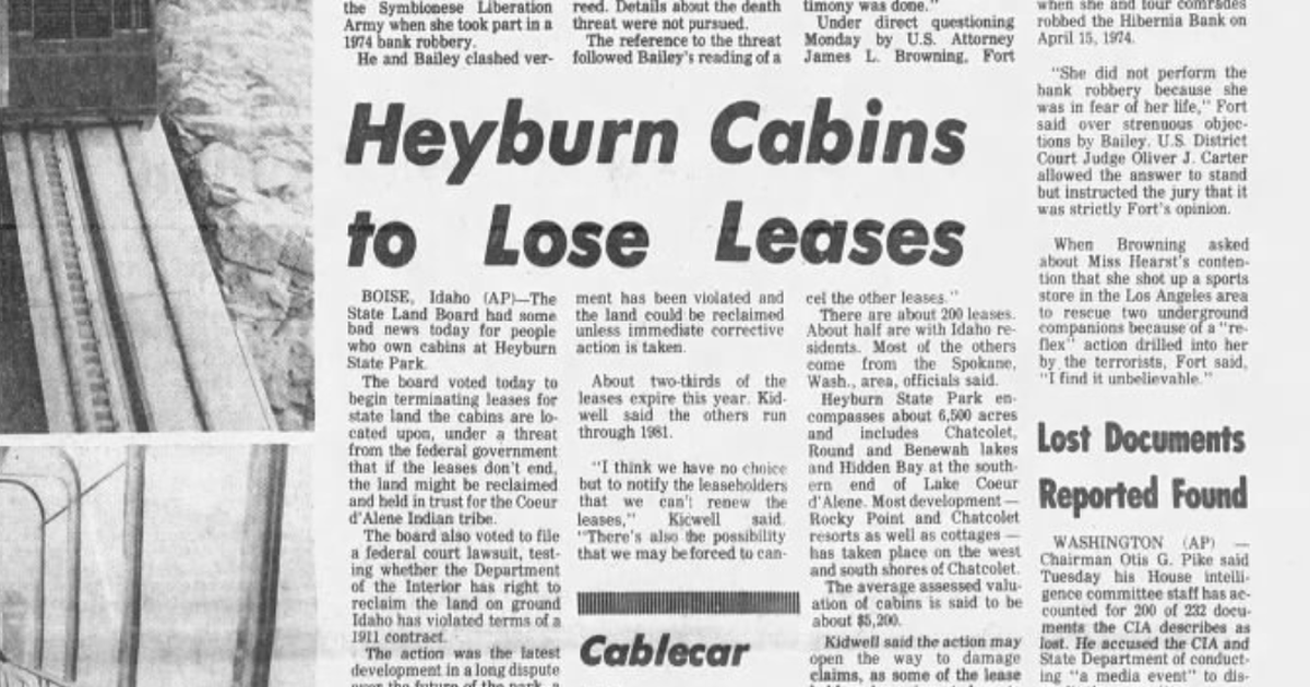 This day in history: State canceling land leases leads to controversy over 1911 agreement; Safecrackers take old-fashioned transportation on getaway