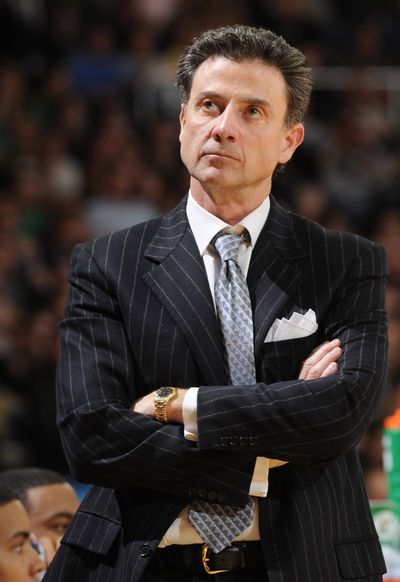 Louisville coach Rick Pitino finds himself wrapped up in scandal.  (File Associated Press / The Spokesman-Review)