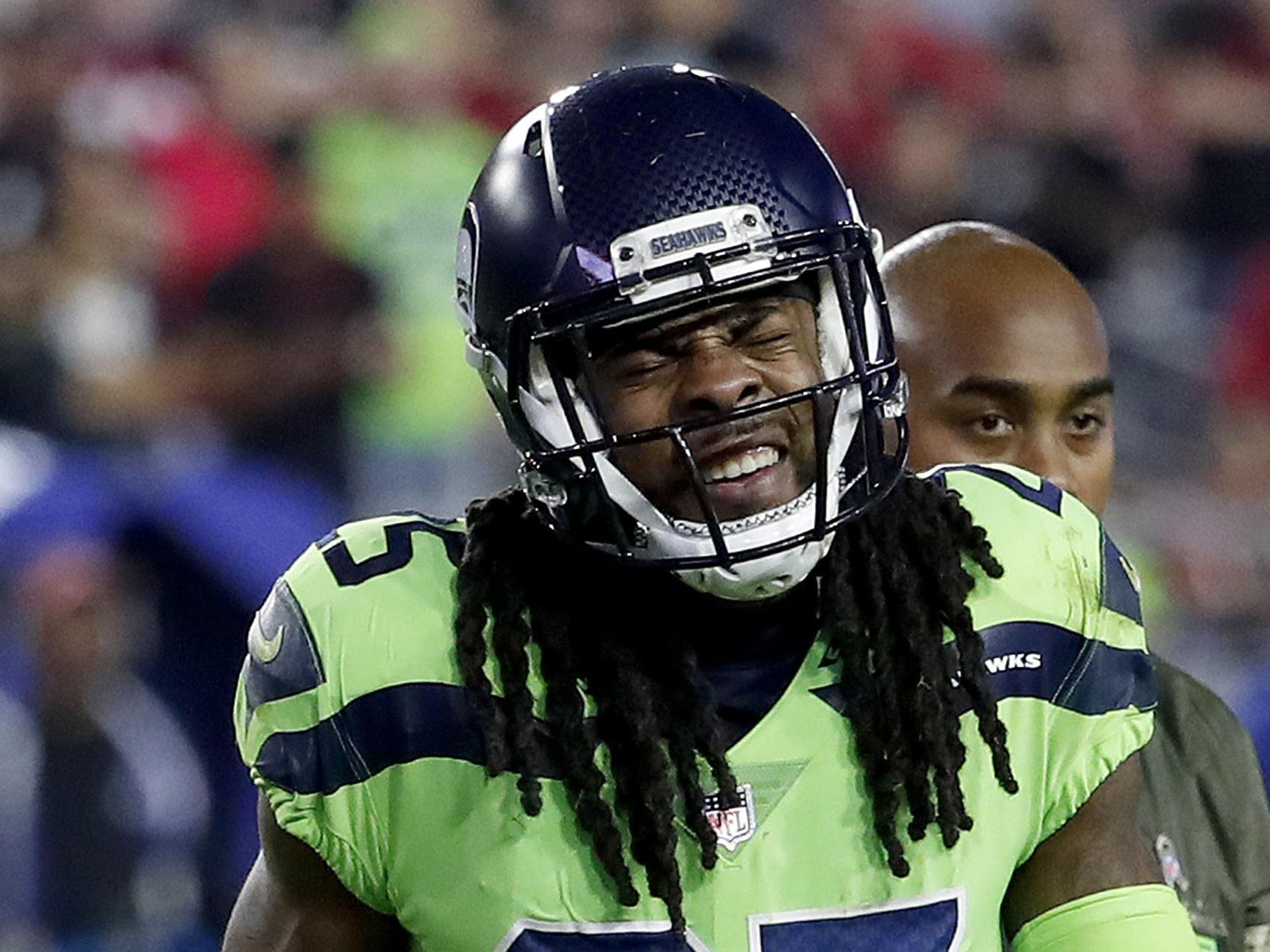 Arizona Cardinals defensive tackle Leki Fotu (95) looks up to the stands  after defeating the Seattle Seahawks during an NFL football game, Sunday,  Oct. 25, 2020, in Glendale, Ariz. The Arizona Cardinals