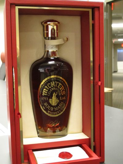 Michter’s Celebration Sour Mash Whiskey sells for nearly $4,000 per bottle. (Associated Press)